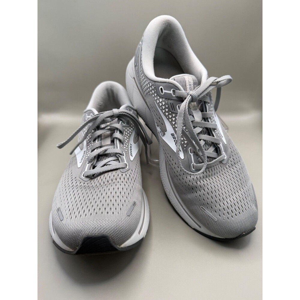 Brooks Ghost 14 Womens Running Shoes Size 10.5 Gray Athletic Sneaker 1203561B089